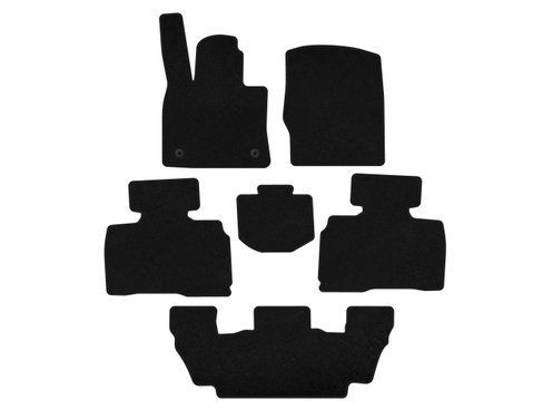 Текстильные коврики Classic (3 ряда, 7-местный, Черный) для Ford Explorer 2019+ vors-c-f-156-3r фото