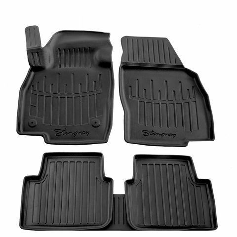 Резиновые коврики Stingray 3D (5 шт) для Skoda Kamiq 2019+ 5020125 фото